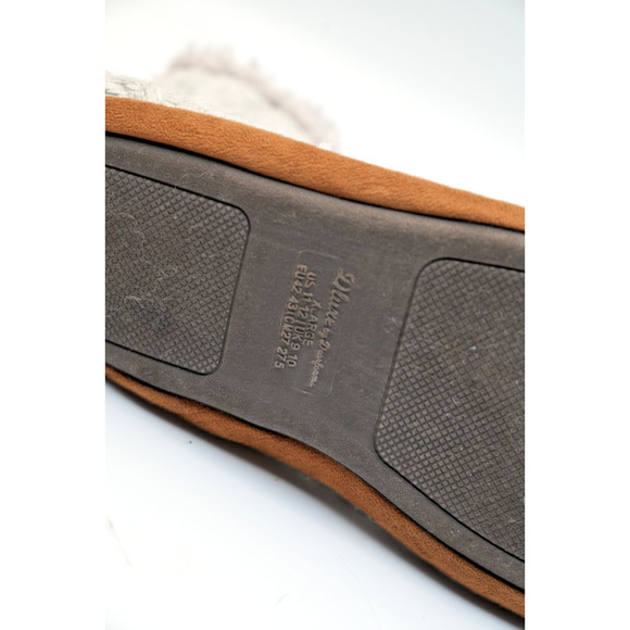 Dluxe by Dearfoams Men's Cable Knit Bootie Slippers Gray Size Large - Picture 5 of 5